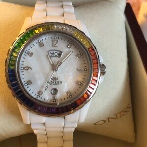 Women's White Rainbow Watch